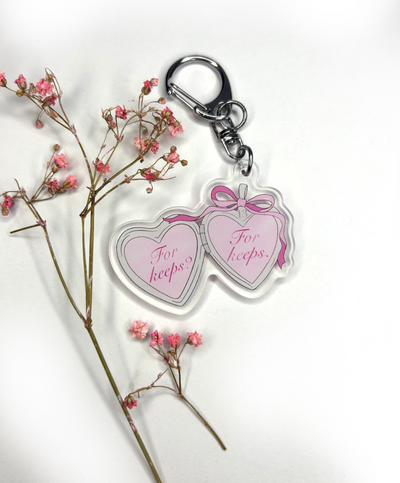 Tommen's Boys "For keeps" heart keychain