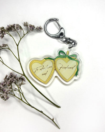 Throne of Glass heart keychain