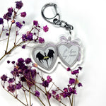 Keychain heart Blood wings - Liam